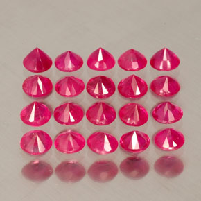 Achetez naturel ct rouge rubis gems, coupe roude, en provenance myanmar (birmanie) chez gemselect. en stock, livraison internationale!