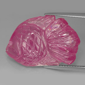 Rubis rose naturelle transparent, 21,42 ct, transparent / translucide
