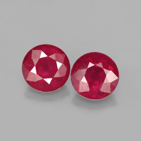 Achetez naturel ct rouge rubis gems, coupe roude, en provenance madagascar chez gemselect. en stock, livraison internationale!