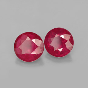 Achetez naturel ct rouge rubis gems, coupe roude, en provenance madagascar chez gemselect. en stock, livraison internationale!