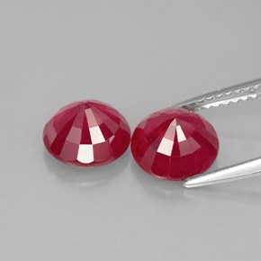 Achetez naturel ct rouge rubis gems, coupe roude, en provenance madagascar chez gemselect. en stock, livraison internationale!