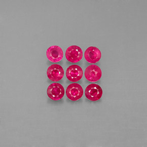 Achetez naturel ct rouge rubis gems, coupe roude, en provenance myanmar (birmanie) chez gemselect. en stock, livraison internationale!