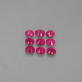 Achetez naturel ct rouge rubis gems, coupe roude, en provenance myanmar (birmanie) chez gemselect. en stock, livraison internationale!