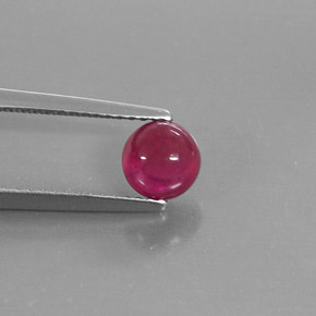 Rubis rouge naturelle transparent, 1,43 ct, transparent / translucide