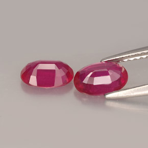 Achetez naturel ct rouge rubis gems, coupe ovale, en provenance mozambique chez gemselect. en stock, livraison internationale!