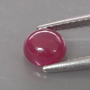 Rubis rouge naturelle transparent, 1,26 ct, transparent / translucide