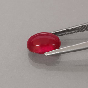 Rubis rouge naturelle transparent, 2,46 ct, transparent / translucide