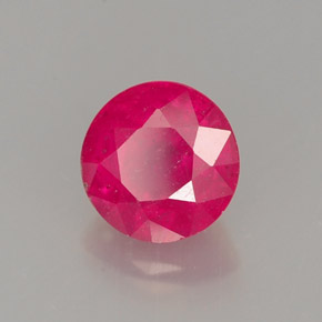 Rubis rouge naturelle coupe roude, 1,17 ct, SI