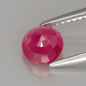 Rubis rouge naturelle coupe roude, 1,17 ct, SI