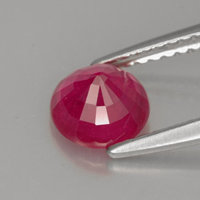 Rubis rouge naturelle coupe roude, 1,16 ct, SI