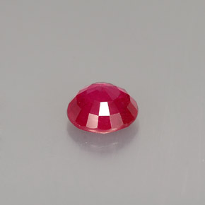 Rubis rouge naturelle coupe roude, 1,00 ct, SI