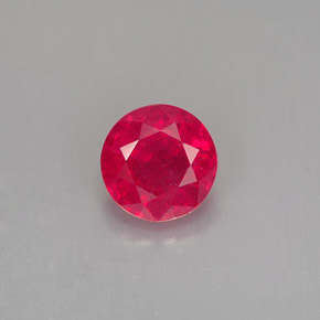 Rubis rouge naturelle coupe roude, 1,12 ct, SI