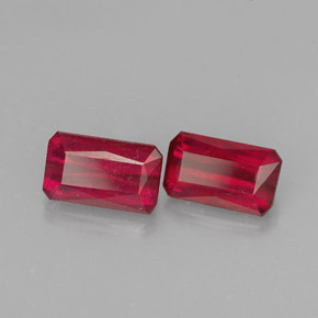 Achetez naturel ct rouge rubis gems, taille émeraude, en provenance madagascar chez gemselect. en stock, livraison internationale!