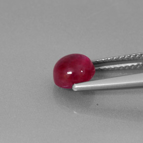 Rubis rouge naturelle transparent, 1,95 ct, transparent / translucide