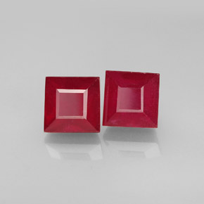 Achetez naturel ct rouge rubis gems, carré, en provenance madagascar chez gemselect. en stock, livraison internationale!