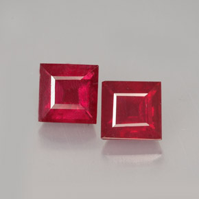 Achetez naturel ct rouge rubis gems, carré, en provenance madagascar chez gemselect. en stock, livraison internationale!