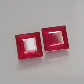 Achetez naturel ct rouge rubis gems, carré, en provenance madagascar chez gemselect. en stock, livraison internationale!