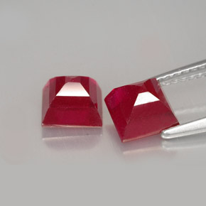 Achetez naturel ct rouge rubis gems, carré, en provenance madagascar chez gemselect. en stock, livraison internationale!