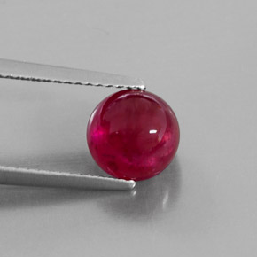 Rubis rouge naturelle transparent, 3,23 ct, transparent / translucide