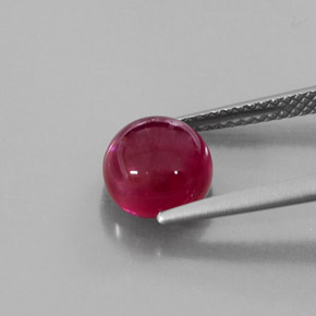 Rubis rouge naturelle transparent, 3,35 ct, transparent / translucide