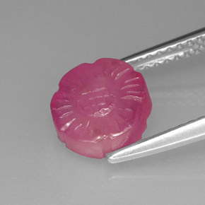 Rubis rose naturelle forme fantaisie, 2,66 ct, translucide