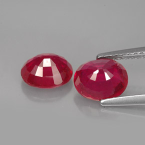 Achetez naturel ct rouge rubis gems, coupe ovale, en provenance madagascar chez gemselect. en stock, livraison internationale!