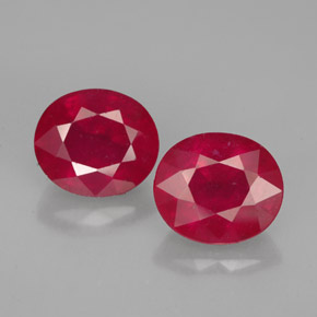 Achetez naturel ct rouge rubis gems, coupe ovale, en provenance madagascar chez gemselect. en stock, livraison internationale!