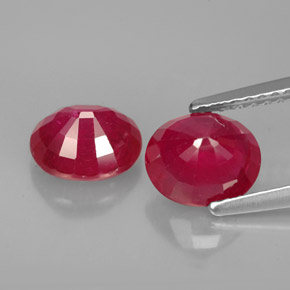 Achetez naturel ct rouge rubis gems, coupe ovale, en provenance madagascar chez gemselect. en stock, livraison internationale!