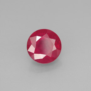 Rubis rouge naturelle coupe roude, 2,05 ct, VS-SI