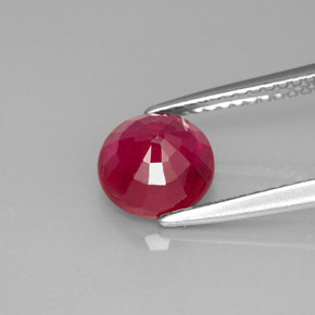Rubis rouge naturelle coupe roude, 2,05 ct, VS-SI