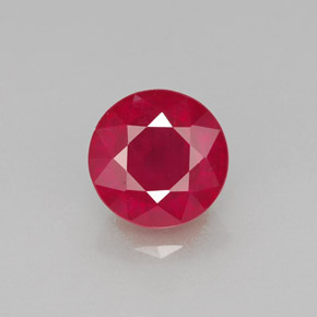 Rubis rouge naturelle coupe roude, 1,95 ct, SI