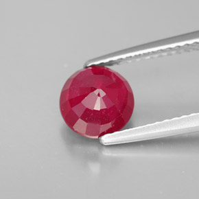 Rubis rouge naturelle coupe roude, 1,97 ct, SI