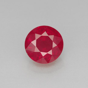 Rubis rouge naturelle coupe roude, 2,02 ct, SI
