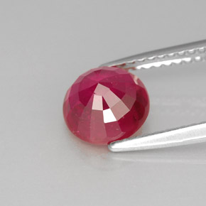 Rubis rouge naturelle coupe roude, 2,03 ct, VS-SI