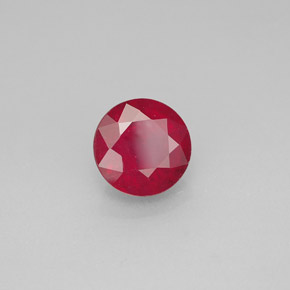 Rubis rouge naturelle coupe roude, 1,87 ct, SI-I1