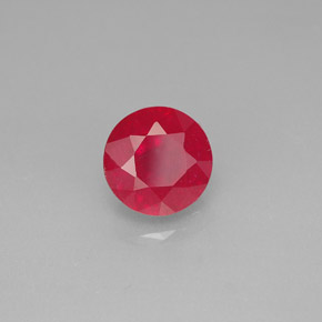 Rubis rouge naturelle coupe roude, 2,15 ct, SI-I1
