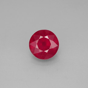 Rubis rouge naturelle coupe roude, 1,93 ct, SI-I1