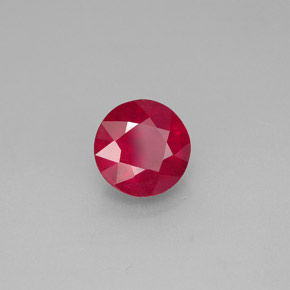 Rubis rouge naturelle coupe roude, 1,93 ct, SI-I1