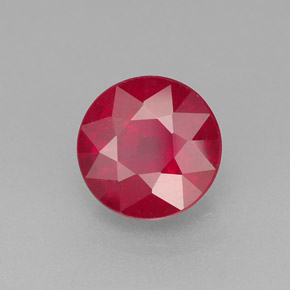 Rubis rouge naturelle coupe roude, 1,96 ct, SI-I1
