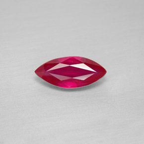 Rubis rouge naturelle marquise, 1,97 ct, VS-SI