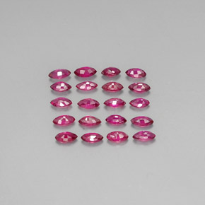 Achetez naturel ct rouge rubis gems, marquise, en provenance thaïlande chez gemselect. en stock, livraison internationale!