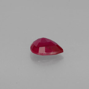 Rubis rouge naturelle en forme de poire, 1,45 ct, VS-SI