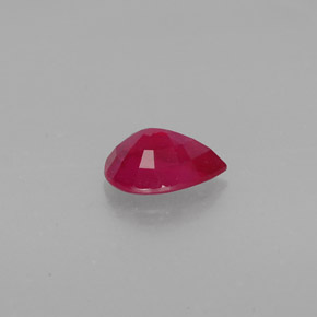 Rubis rouge naturelle en forme de poire, 1,48 ct, SI