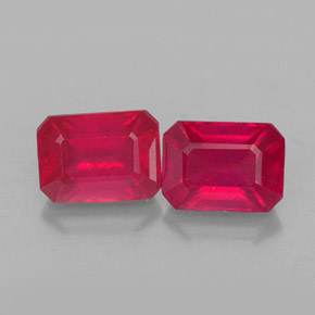 Achetez naturel ct rouge rubis gems, taille émeraude, en provenance madagascar chez gemselect. en stock, livraison internationale!