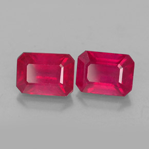 Achetez naturel ct rouge rubis gems, taille émeraude, en provenance madagascar chez gemselect. en stock, livraison internationale!