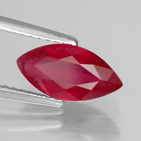 Rubis rouge naturelle marquise, 1,86 ct, SI