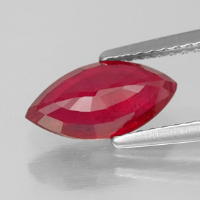 Rubis rouge naturelle marquise, 1,86 ct, SI