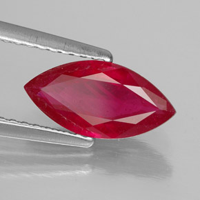 Rubis rouge naturelle marquise, 1,56 ct, SI