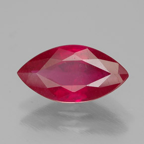 Rubis rouge naturelle marquise, 1,59 ct, SI