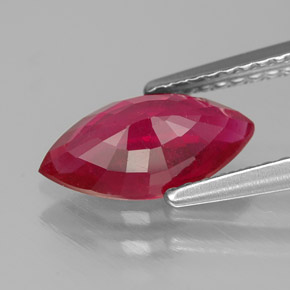 Rubis rouge naturelle marquise, 1,59 ct, SI